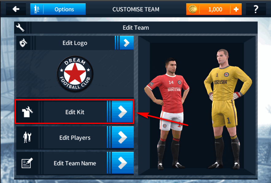 Dream League Soccer Uniform Promotions